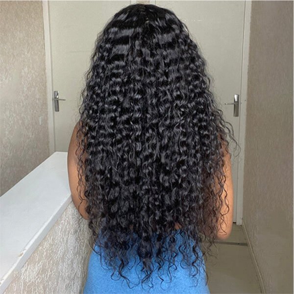 13x4 Transparent Water Wave Frontal Wig - Premium Human Hair, Soft and Natural Look - Image 4