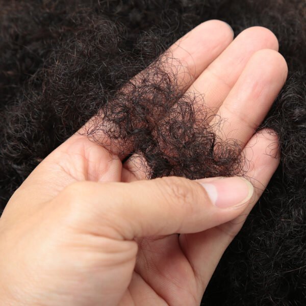 Natural Afro Kinky Human Hair Bulk – 16" Soft Texture for Locs, Twists & Dreadlock Styling - Image 5